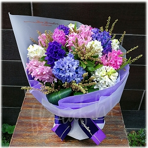 BO159   Birthday Flower Bouquet - Hyacinthus Flower ( Sold Out ) BO159   Birthday Flower Bouquet - Hyacinthus Flower ( Sold Out )